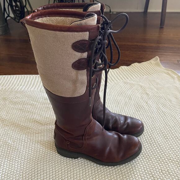 UGG Elsa Waterproof Leather Boots Size 5 - Picture 5 of 11